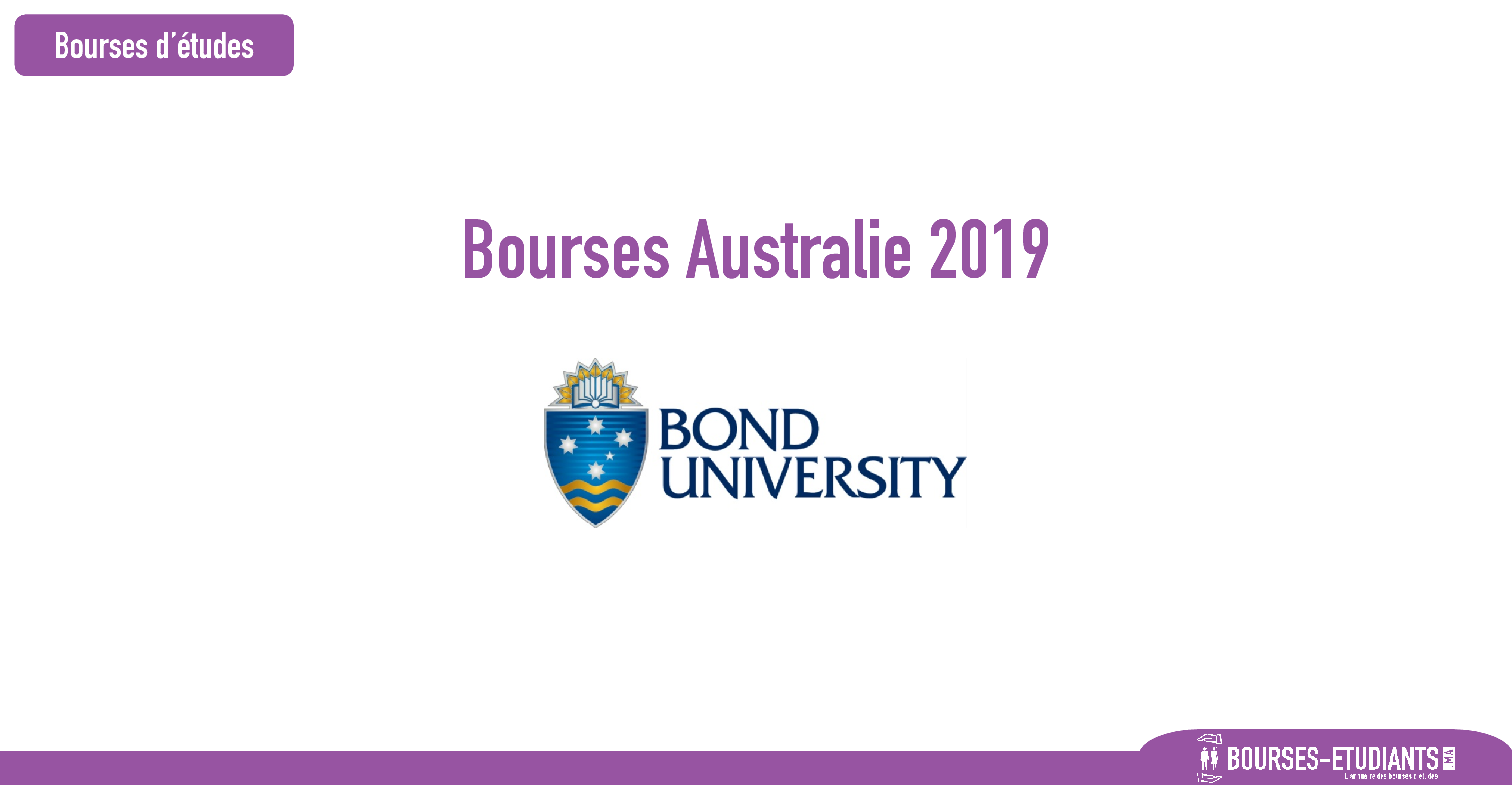 bourse Bond University
