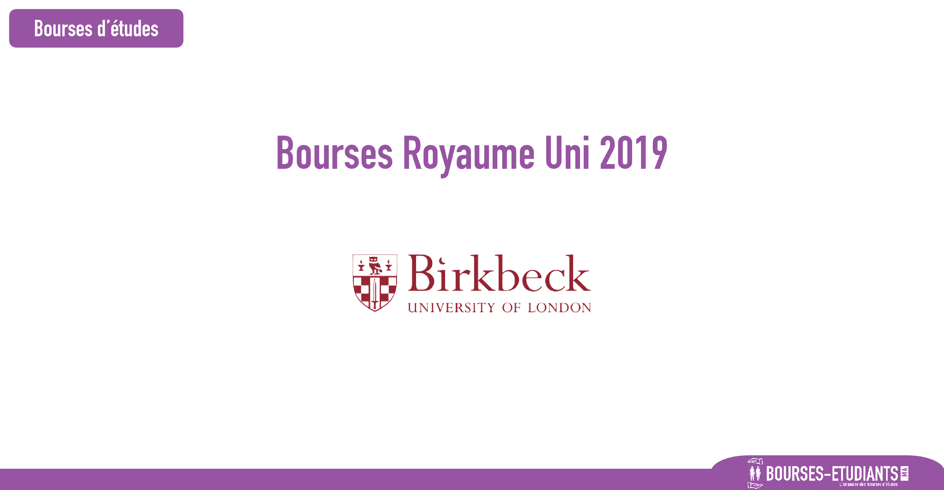 bourse Birkbeck